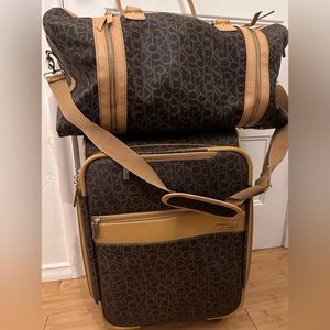 Calvin Klein carry on rolling bag and duffle bag